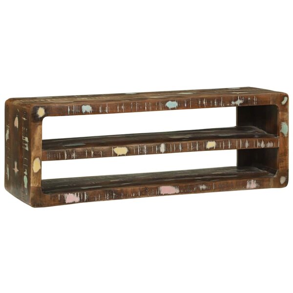 vidaXL Meuble TV 100 x 32 x 36 cm Bois massif de récupération