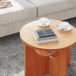 vidaXL Table basse Marron cire 50 x 50 x 35 cm Bois massif en pin