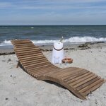 2 Chaises longues en teck ARRIETA