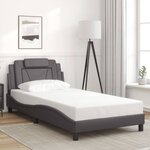 vidaXL Cadre de lit sans matelas gris 100x200 cm similicuir