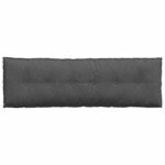 vidaXL Coussin de Dos Gris foncé 160 x 50 cm Tissu en velours côtelé