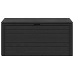 vidaXL Boîte de rangement de jardin Anthracite 116x44x55 cm