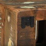 vidaXL Unites TV 2 Pièces Multicolore 36 x 30 x 36 cm Bois Recyclé Solide