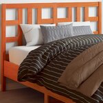 vidaXL Tête de lit cire marron 150 cm bois massif de pin