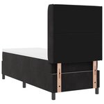 vidaXL Lit coffre avec matelas noir 80x200 cm velours