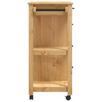 vidaXL Chariot de cuisine MONZA 84x40x88 5 cm bois massif de pin