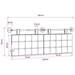 vidaXL Tête de lit suspendue Tissu