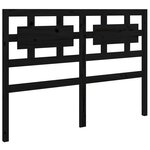 vidaXL Tête de lit Noir 125 5x4x100 cm Bois massif de pin