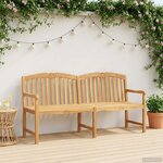 vidaXL Banc en Bois Sculpté en Rose 180 5 x 60 x 96 cm Naturel