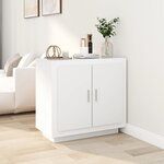 vidaXL Buffet Blanc 80x40x75 cm Bois d'ingénierie