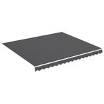 vidaXL Tissu de remplacement pour auvent Anthracite 4x3 5 m