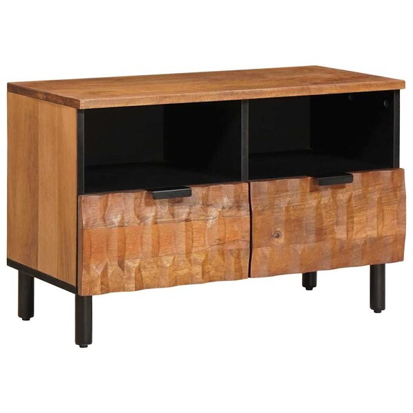 vidaXL Meuble TV avec tiroir Finition Acacia Brun 70 x 33 x 46 cm