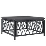 Salon de jardin meuble d'extérieur ensemble de mobilier avec coussins 4 pièces anthracite acier 02_0018293