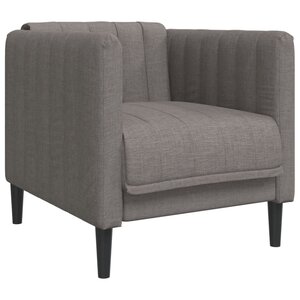 vidaXL Fauteuil taupe tissu
