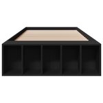 vidaXL Cadre de lit sans matelas noir 90x190 cm