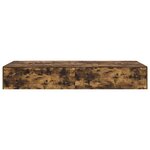 vidaXL Cadre de lit Chêne fumé 190 x 75 x 31 5 cm Bois d'ingénierie