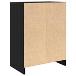 vidaXL Armoire à chaussures chêne noir 57x34x76 cm bois d'ingénierie