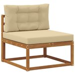 vidaXL Ensemble de canapés d'extérieur 10 pc Naturel et Beige