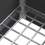 vidaXL Jardinière surélevée Gris 50 x 30 x 22 cm WPC et Aluminium