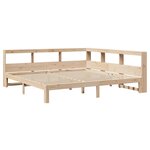 vidaXL Lit bibliothèque sans matelas 180x200 cm bois massif de pin