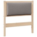 vidaXL Tête de lit Autre Marron 80 cm Bois massif en pin
