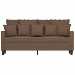 vidaXL Canapé à 2 places Marron 140 cm Tissu