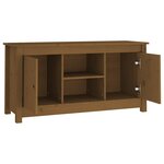 vidaXL Meuble TV Marron miel 103x36 5x52 cm Bois de pin massif