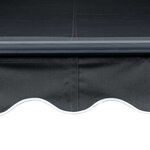 vidaXL Auvent manuel rétractable avec LED 300x250 cm Anthracite