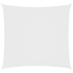 vidaXL Voile de parasol tissu oxford carré 2x2 m blanc