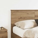 vidaXL Tête de lit Chêne artisanal 140 cm Bois d'ingénierie