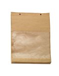 (1 lot   1000 sacs) sac papier liassé avec fenêtre en amidon de maïs 4 5