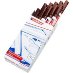 Marqueur Permanent 400 Marron Pointe Fine 1 mm x 10 EDDING