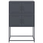 vidaXL Buffet anthracite 68 5x38 5x107 cm acier