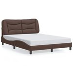vidaXL Cadre de lit sans matelas Hvar marron 120x200 cm similicuir