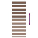vidaXL Store zèbre marron 60x100 cm largeur du tissu 55 9 cm polyester