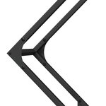 vidaXL Portant de bois chauffage noir 80x25x80 cm