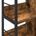 vidaXL Étagère Chêne fumé 82 x 32 x 144 5 cm Bois d'ingénierie