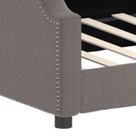 vidaXL Lit de repos taupe 80x200 cm tissu