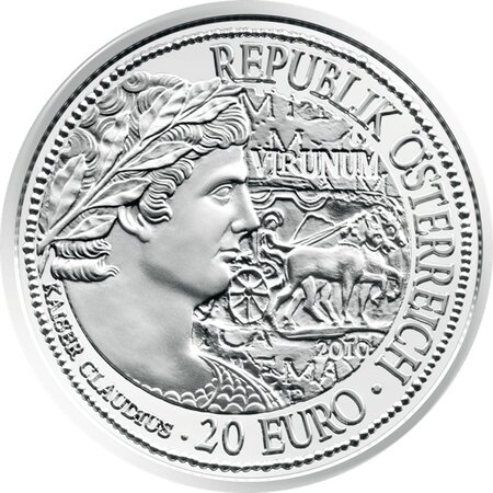 Pièce de monnaie 20 euro Autriche 2010 argent BE – Virunum
