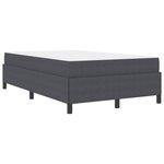 vidaXL Cadre de lit Gris foncé 120 x 200 cm Tissu en velours côtelé