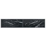 vidaXL Table console Noir 180x35x75 5 cm Verre trempé