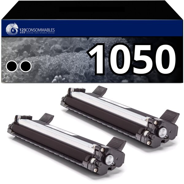 123CONSOMMABLES - TN-1050 - Toner compatible avec Brother TN1050 TN-1050 pour MFC-1910W DCP-1612W DCP-1610W DCP-1512 HL-1112 MFC-1810 HL-1110 DCP-1510 HL-1210W HL-1212W