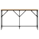vidaXL Table console Chêne 140x23x75 cm Bois d'ingénierie