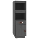 vidaXL Buffet haut Gris 34x40x108 5 cm Bois massif de pin