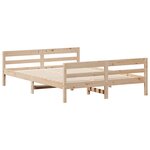 vidaXL Cadre de lit sans matelas 120x200 cm bois de pin massif