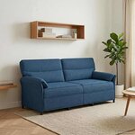 vidaXL Canapé 100  polyester  cadre en métal  MDF  Contreplaqué