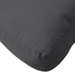 vidaXL Coussins de palette lot de 2 anthracite mélangé tissu