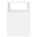 vidaXL Table d'appoint 2 Pièces Blanc 30 5 x 30 x 45 cm Bois d'ingénierie