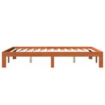 vidaXL Cadre de lit sans matelas cire marron 120x190cm bois pin massif