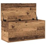 vidaXL Boîte de Rangement avec stockage Bois ancien 100 x 42 x 46 cm